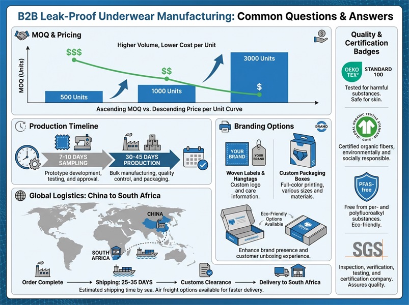 B2B Leak Proof Underwear Manufacturing B2B Leak Proof Underwear Manufacturing