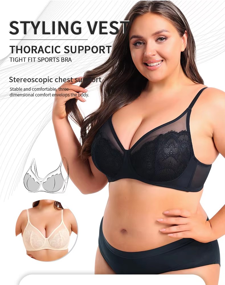 Lace Mesh See-Through Bra (4) Lace Mesh See-Through Bra (4)