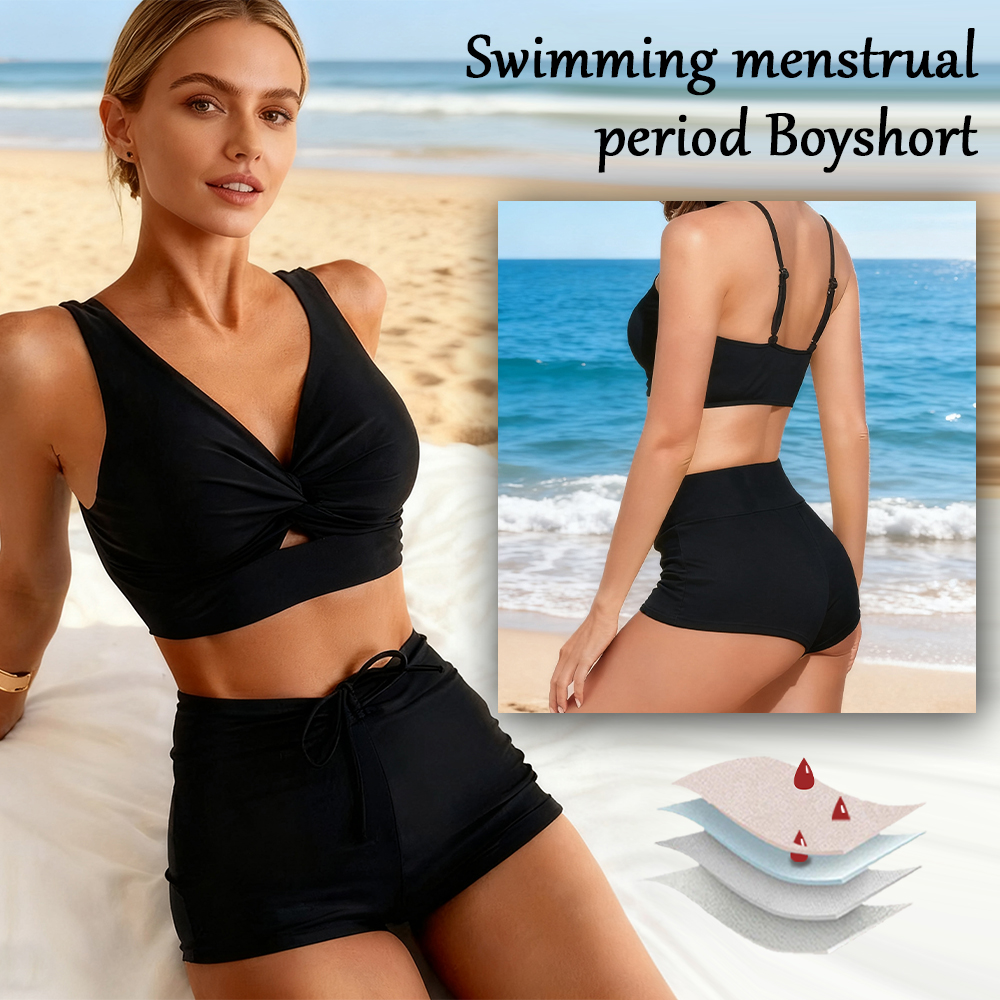 Wholesale Two-Piece Period Swimsuit Set