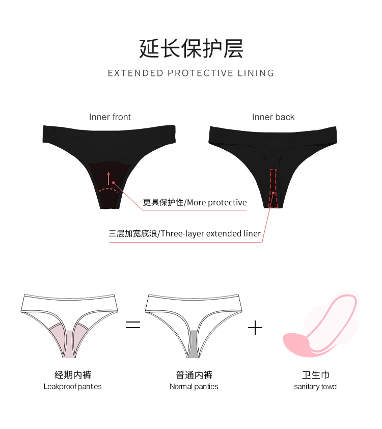 A1021 is designed as reusable period underwear 