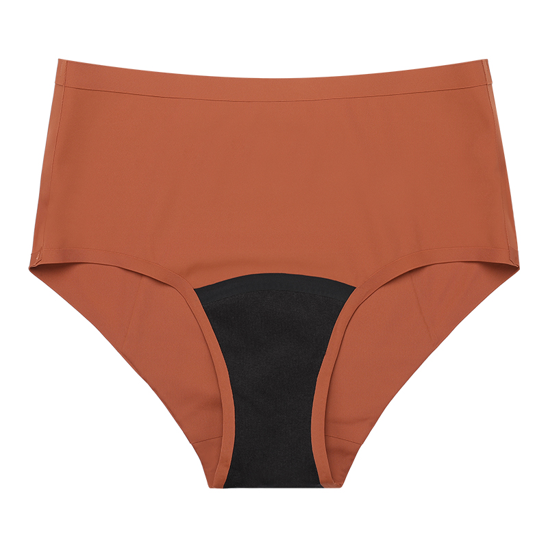 Seamless Mid-Rise Period Panties Wholesale | 4-Layer Heavy Flow Absorbency (45ml) | Leakproof Menstrual Underwear A1131