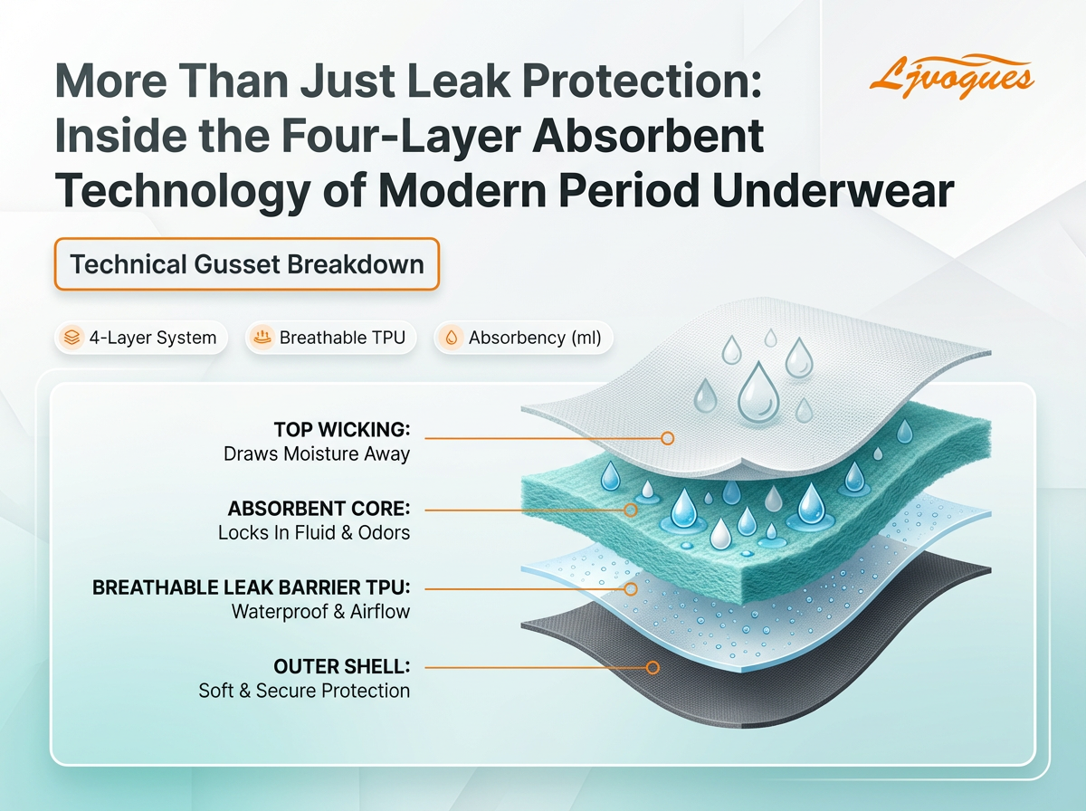 More Than Just Leak Protection: Inside the Four-Layer Absorbent Technology of Modern Period Underwear