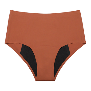 Seamless Mid-Rise Period Panties Wholesale | 4-Layer Heavy Flow Absorbency (45ml) | Leakproof Menstrual Underwear A1131