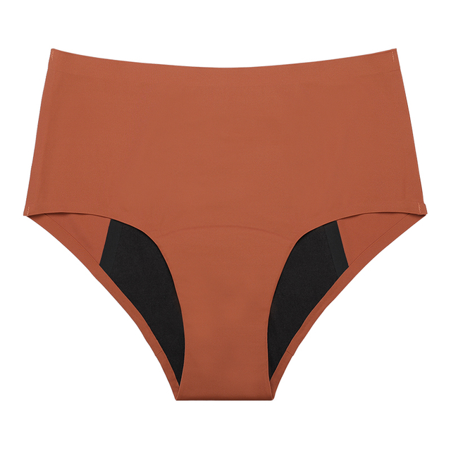 Seamless Mid-Rise Period Panties Wholesale | 4-Layer Heavy Flow Absorbency (45ml) | Leakproof Menstrual Underwear A1131