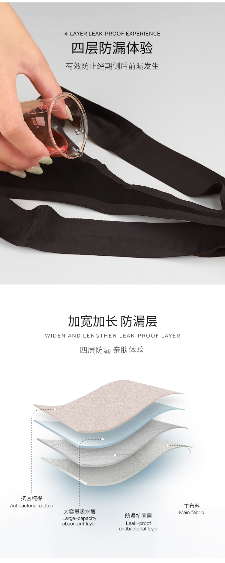 Seamless period thong