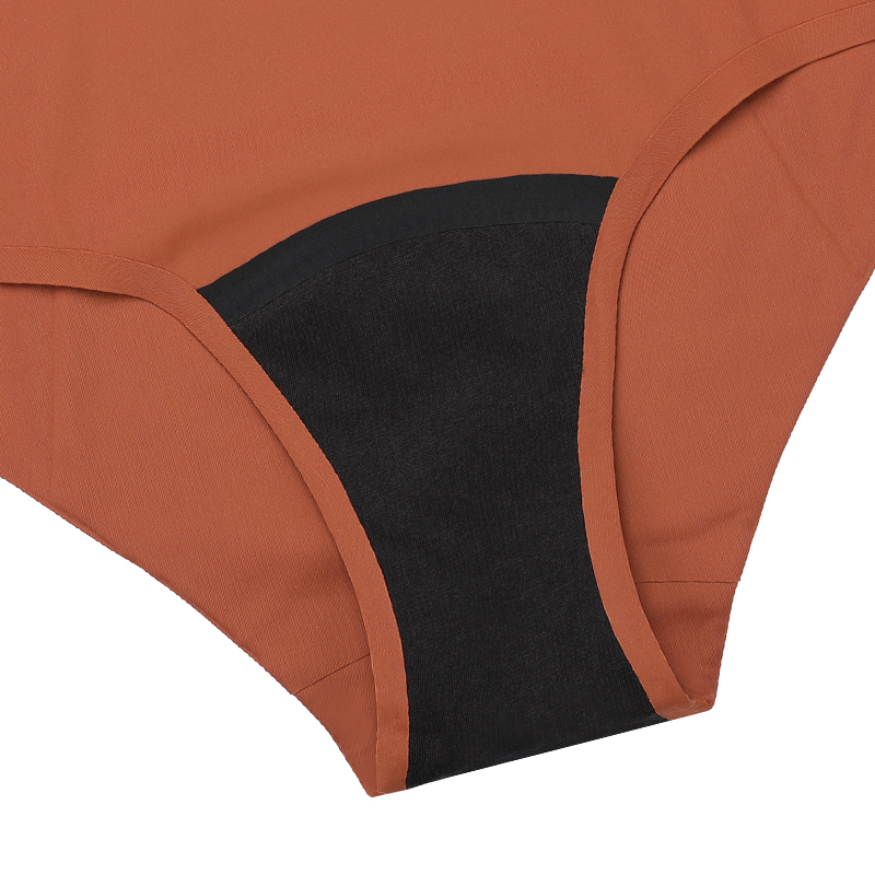 Seamless Mid-Rise Period Panties Wholesale | 4-Layer Heavy Flow Absorbency (45ml) | Leakproof Menstrual Underwear A1131