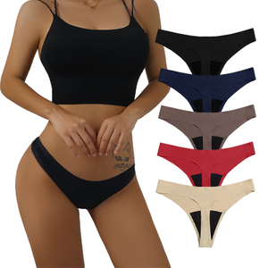 Wholesale Seamless Period Thong | Low-Rise Invisible Leakproof Lingerie | Light Flow Backup Protection A1021