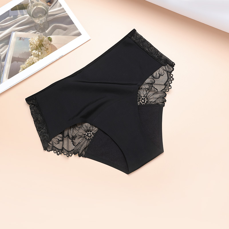 Wholesale Sexy Lace Period Panties | 4-Layer Anti-Side Leak Protection (40ml) | High-Absorbency Menstrual Lingerie