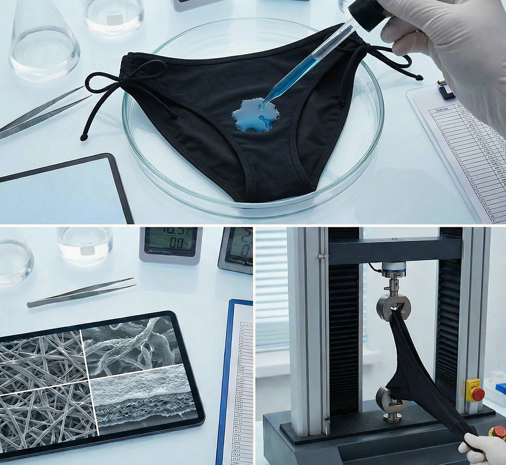 Ljvogues laboratory absorbency test for 50ml-80ml period underwear