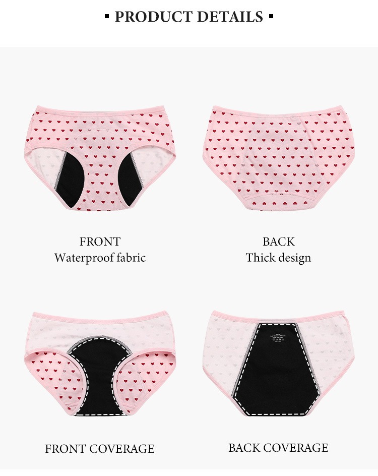 A-Class Student Period Panties Pure Cotton Leak-Proof for School