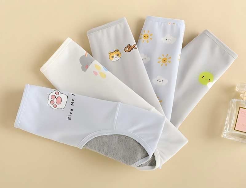 Breathable Pure Cotton Period Panties All-Day Comfort Light Flow