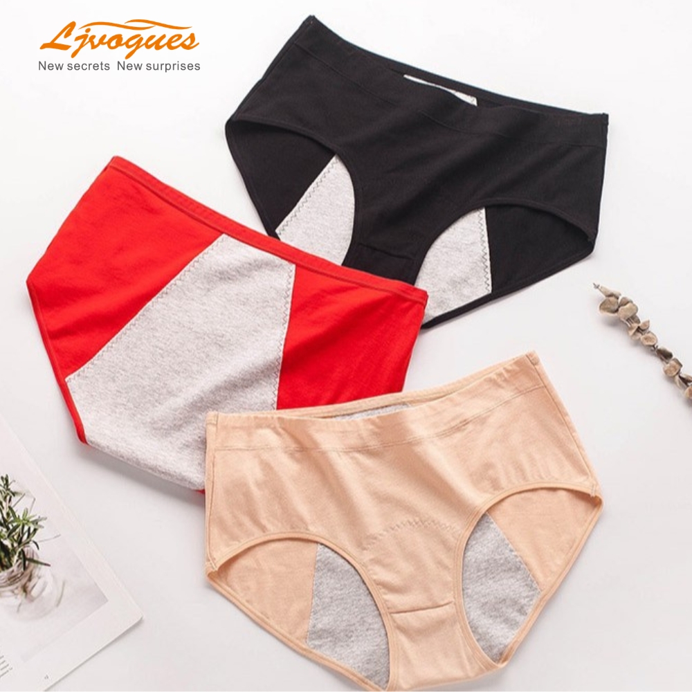 3-Layer Leakproof Period Panties | Mid-Rise Cotton Anti-Bacterial Menstrual Briefs | 8 Colors S–XL | OEM/ODM Wholesale