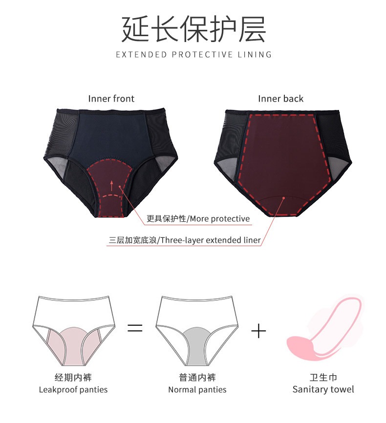 Wholesale Mesh Panel Period Panties