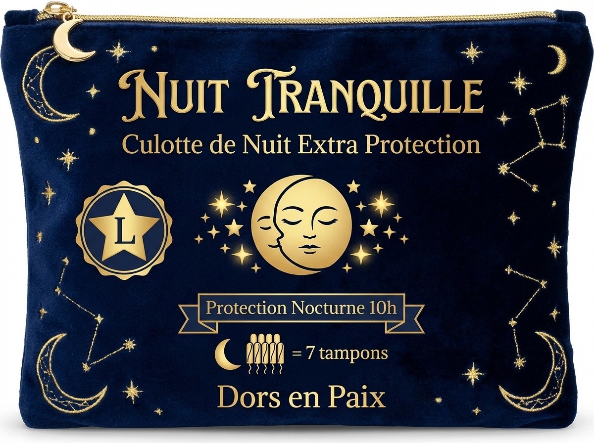 The Night Use Series: Period Panties Packaging Design