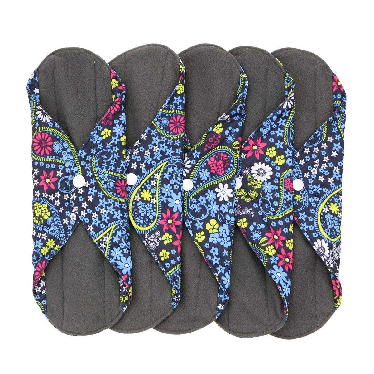 Reusable Bamboo Charcoal Sanitary Pad | Washable Period Care Pad for Women