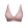 BA823 Women's Leopard Print Seamless V-Neck Bra | Wireless Bralette with Semi-Fixed Pads | OEM/ODM Wholesale