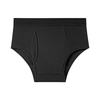 OEM Men's Washable Incontinence Underwear | 4-Layer 150ml Absorbent | Cotton Bamboo Brief | 3D U-Pouch Open Fly | XS–4XL