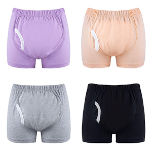 Washable Adult Incontinence Underwear | OEM Reusable Cloth Diaper Pants — 100% Cotton, 5-Layer 3D Leak-Proof, High Elastic Waistband, L–XXL, Wholesale & Custom Manufacturing