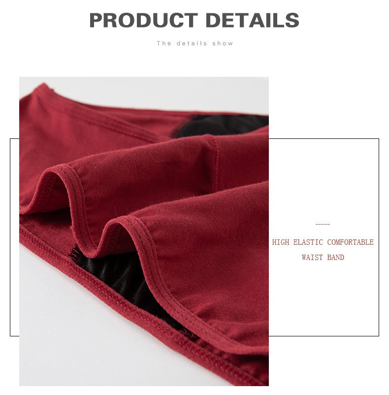 Heavy Flow Low Waist Period Panties Maximum Absorption Leak-Proof