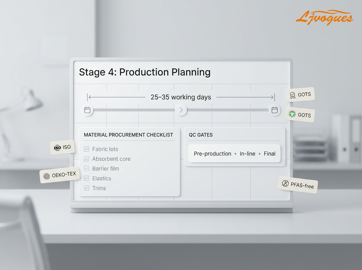 ljvogues-period-underwear-odm-stage-04-production-planning-25-35days-qc-gates