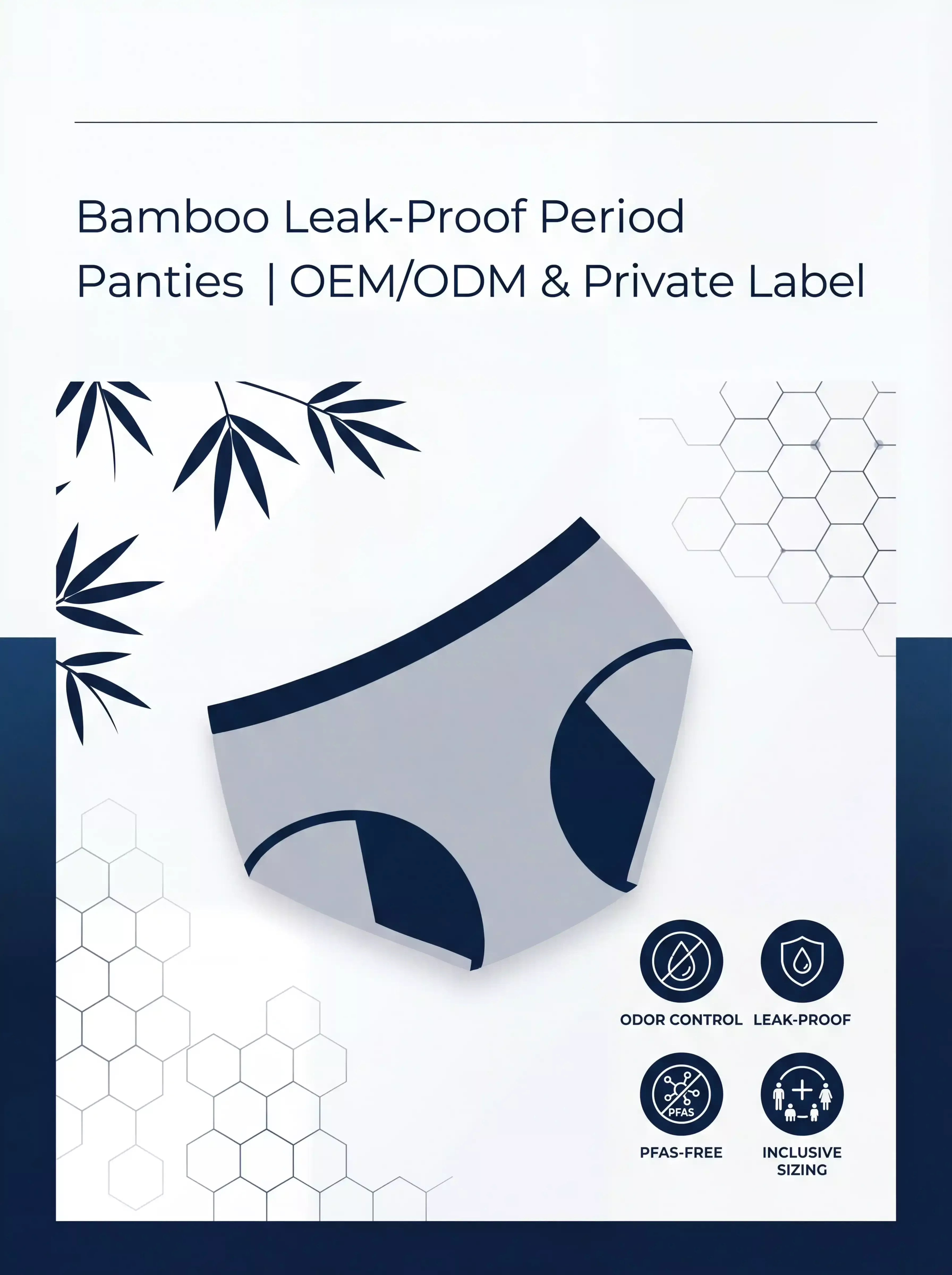 Leak-proof underwear made of bamboo fiber