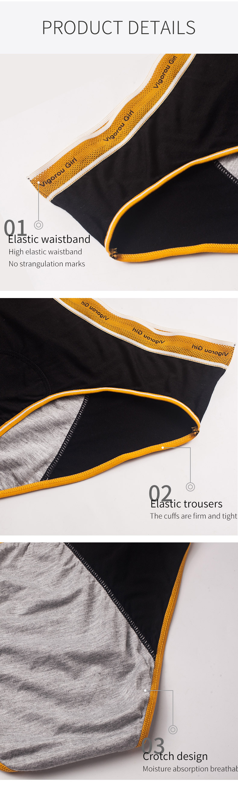 3-Layer Front & Rear Leakproof Period Panties