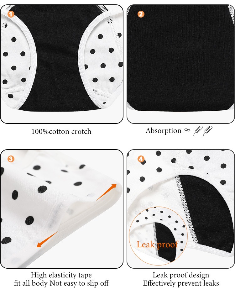 Custom Teen Period Panties | Antibacterial Cotton | Anti-Leak | OEM/ODM
