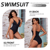 Wholesale Deep V Ruched Period Swimsuit