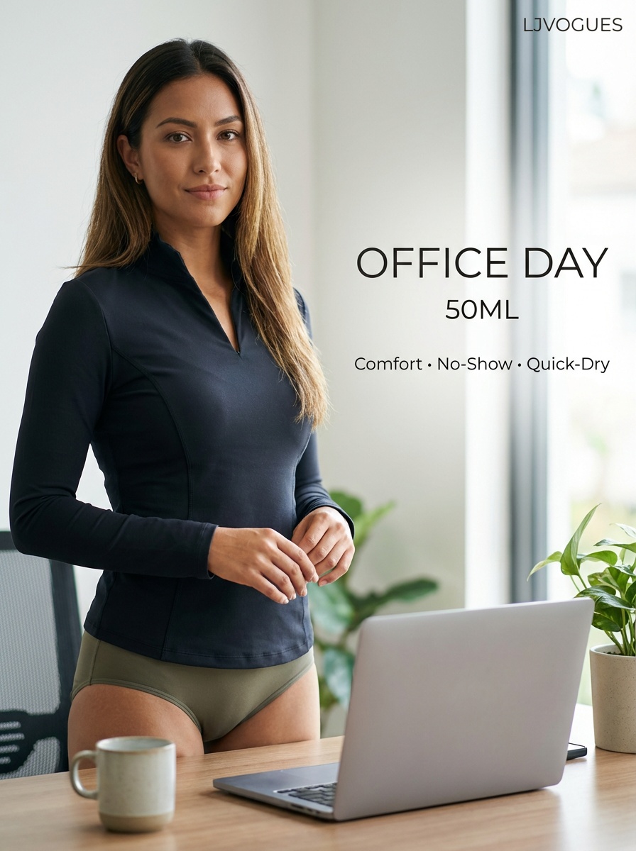 LJVOGUES Style 05 Protective Underwear — 50ml Absorbency, Sand, XXS–3XL 