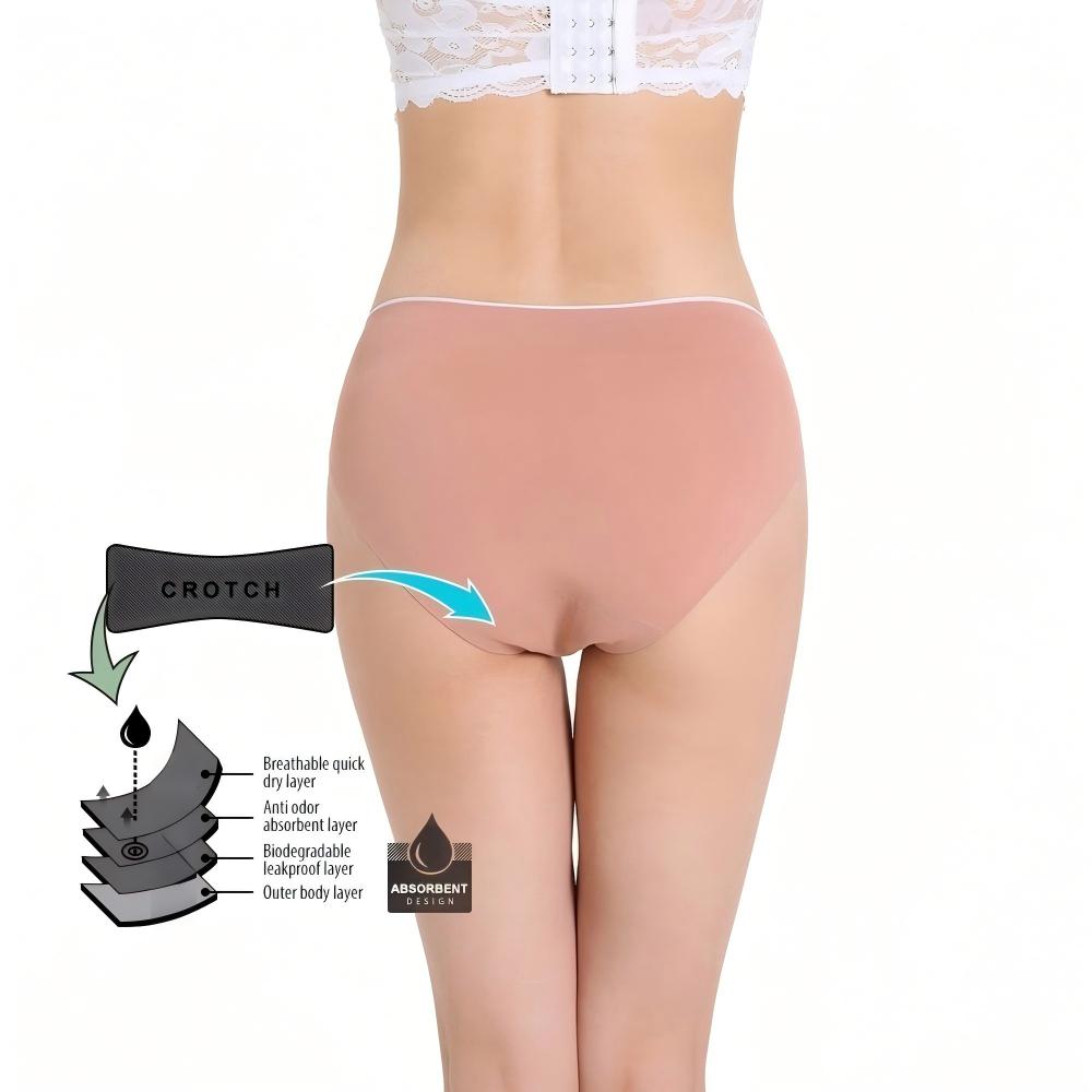 Model SH-ALIU01 High-Cut Leak-Proof Bikini (4-Layer, Anti-Static)