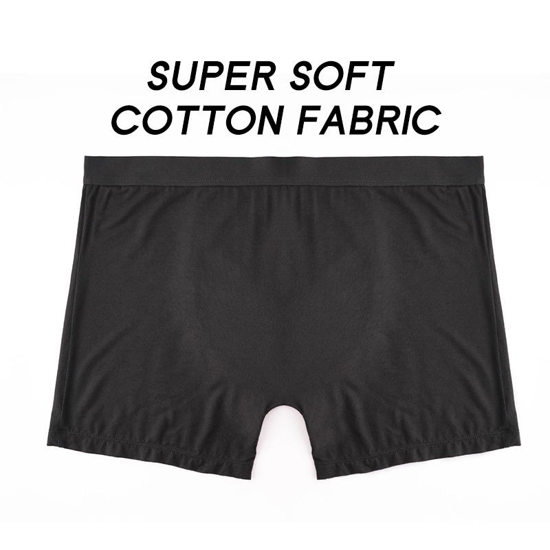 Model SH-G38 Men's Cotton Leak-Proof Boxer Briefs (50-150ml, OEKO-TEX)