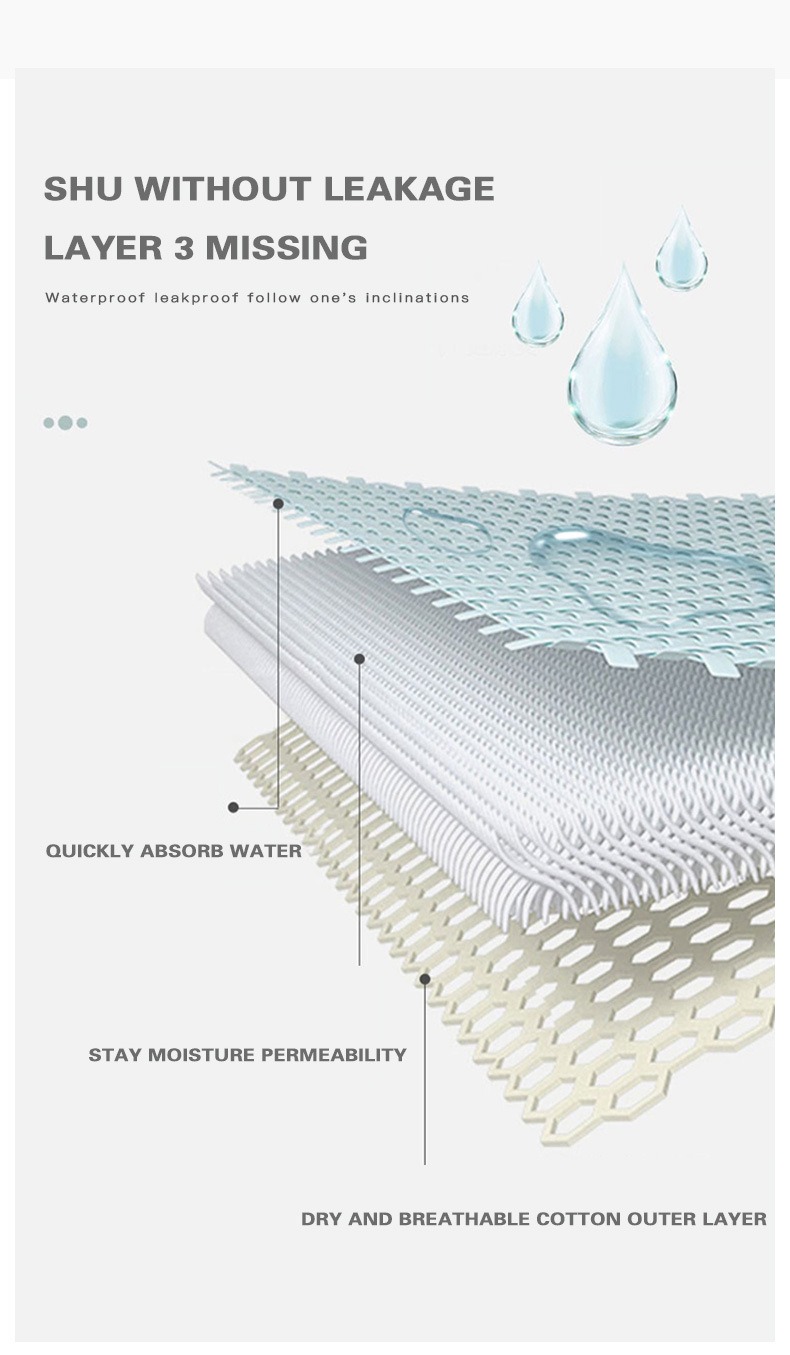 Heavy Flow Low Waist Period Panties Maximum Absorption Leak-Proof