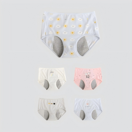 Breathable Pure Cotton Period Panties All-Day Comfort Light Flow