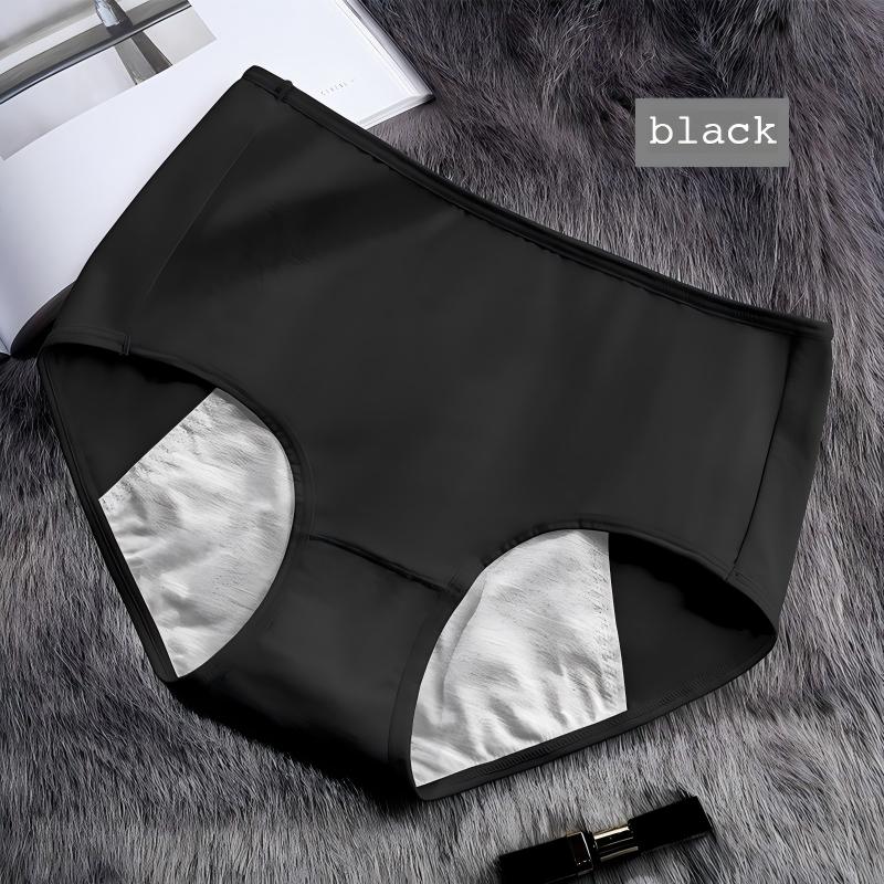 Pure Cotton Mid-Waist Period Panties Breathable Anti-Leak Everyday