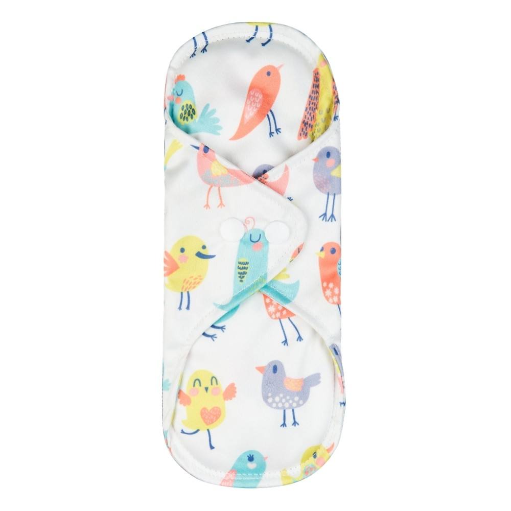 Ready Stock Reusable Cloth Menstrual Pad (Winged) | Waterproof PUL Outer | Bamboo Charcoal + Microfiber Core | 24cm Day Use | Multi Patterns