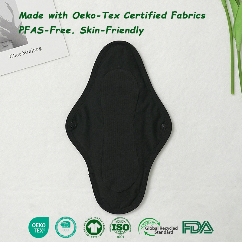 Reusable Period Pads Wholesale | Bamboo Fiber + Organic Cotton | TPU Waterproof Layer | High Absorbency Multi-Layer Design | Soft & Breathable