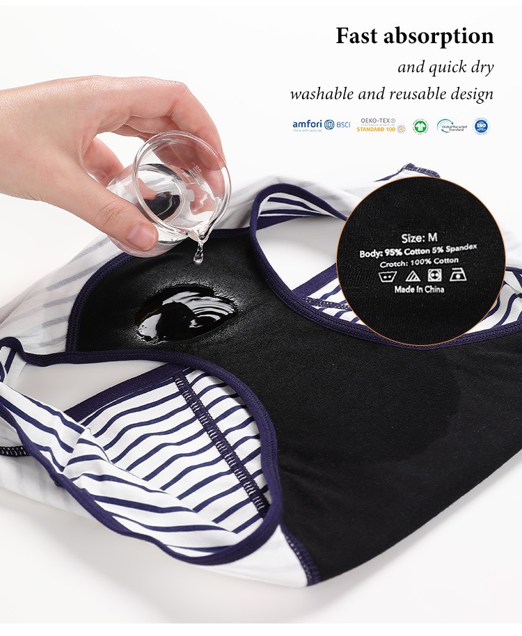 Teen Extended Crotch Period Underwear