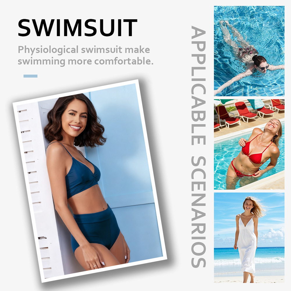 Plus Size High-Waist Leakproof Period Underwear (Tummy Control, Hip-Hugging) — Beach & Swim Ready | Ready Stock Wholesale | MOQ 2