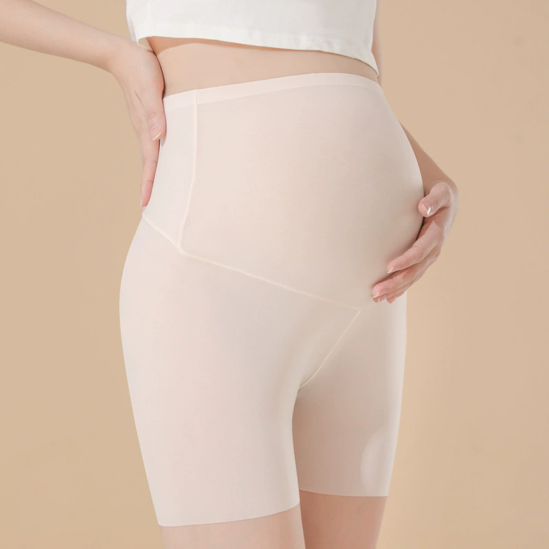 3 Colors Seamless Safety Pants Shape High Waist Comfortable Belly Support Maternity Leggings Lightweight Breathable Panties | 9055