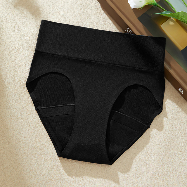 AA081 Women's High-Waist 4-Layer Leakproof Period Panties | Night Protection Menstrual Underwear | Organic Cotton Gusset | OEM/ODM Wholesale