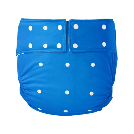 OEM herbruikbare luierhoes voor volwassenen | PUL waterdicht + ijszijde binnenkant | Verstelbare taille met drukknopen | Gebruik met verwijderbaar inzetstuk