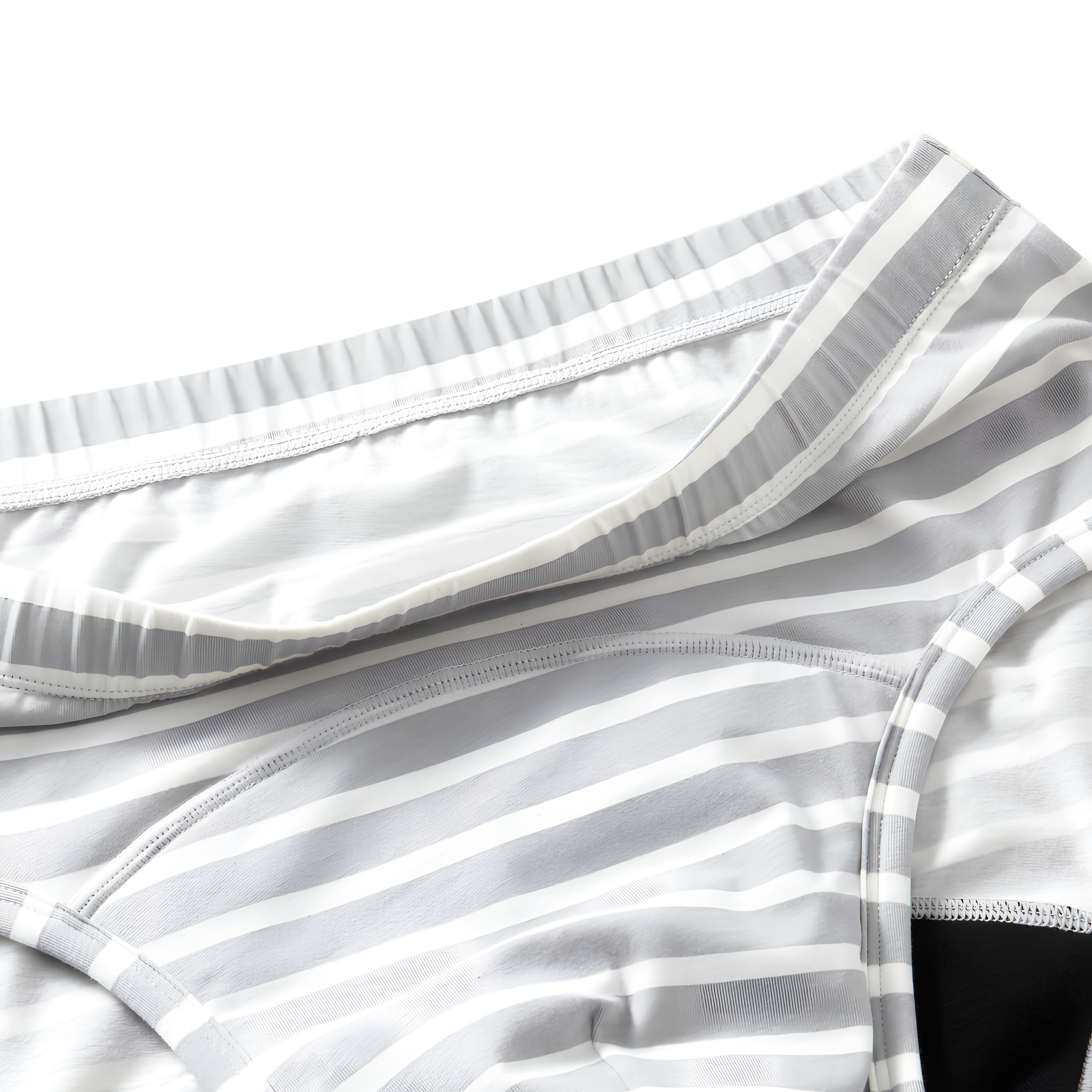 Model SH-MDP2 Men's Bamboo Leak-Proof Boxer Briefs (50-150ml, Striped)