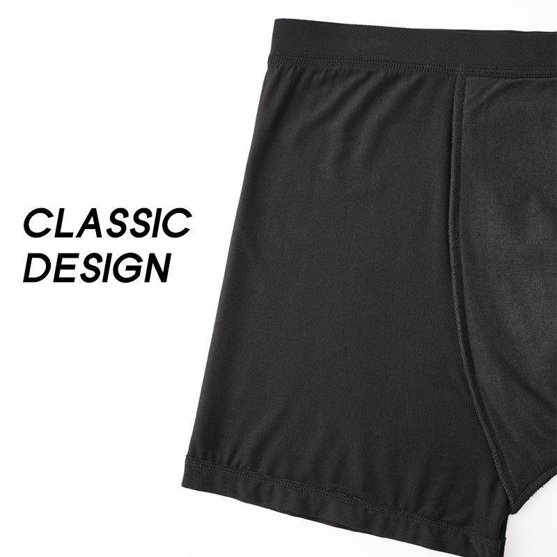 Model SH-G38 Men's Cotton Leak-Proof Boxer Briefs (50-150ml, OEKO-TEX)