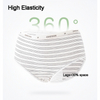 High Waist Antibacterial Plus Size Period Panties Extended Cotton Crotch