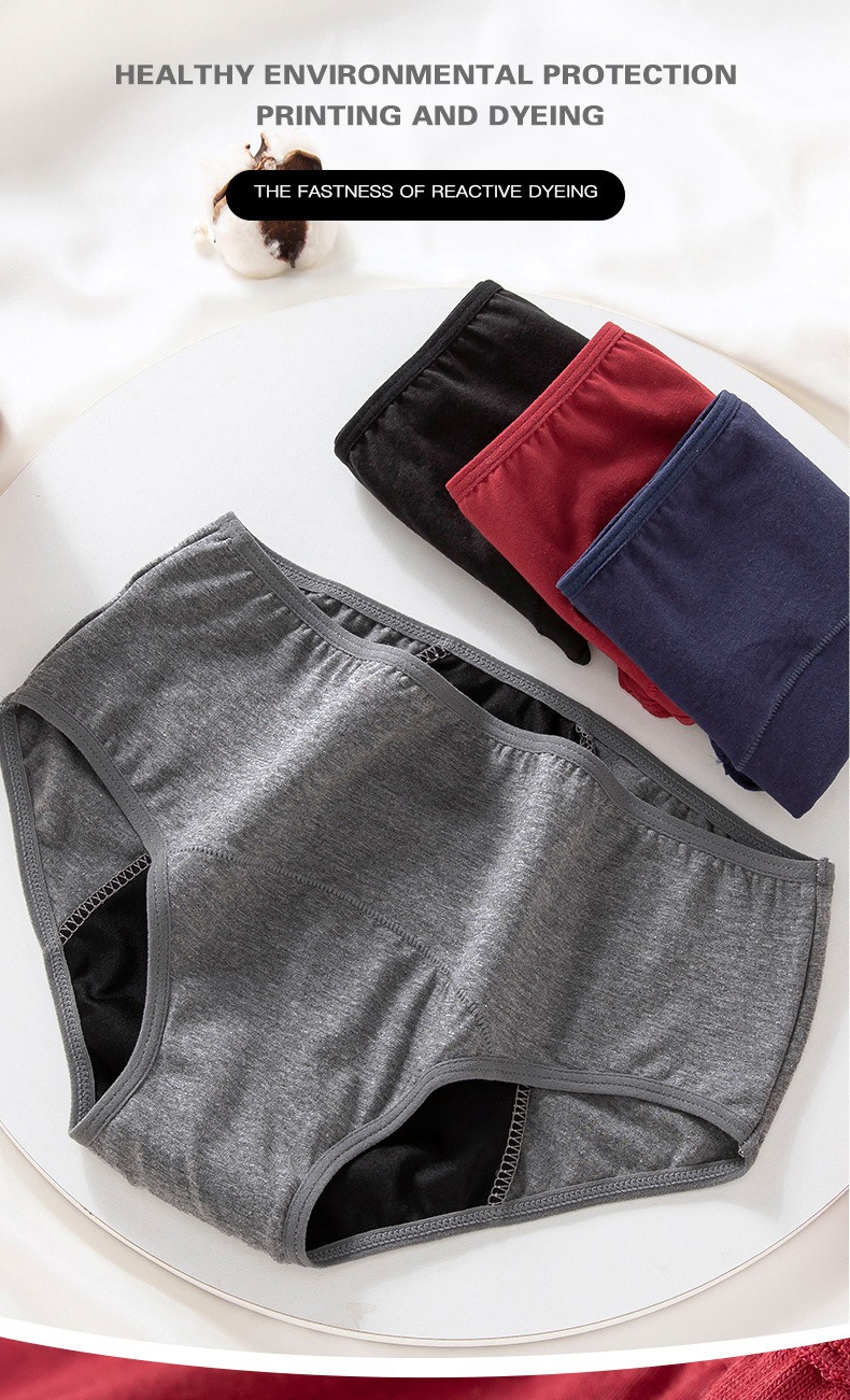 Heavy Flow Low Waist Period Panties Maximum Absorption Leak-Proof