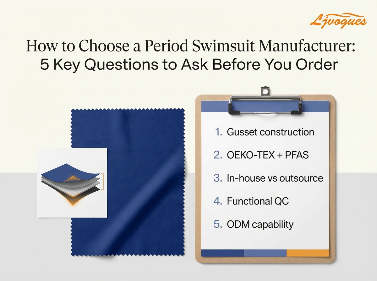 How to Choose a Period Swimsuit Manufacturer: 5 Key Questions to Ask Before You Order