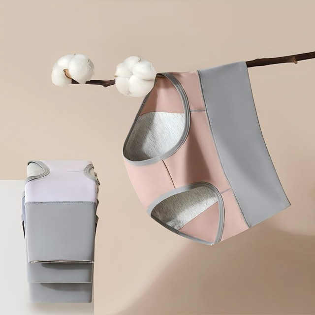 Bragas menstruales de cintura alta de talla extra, cobertura extendida y comodidad