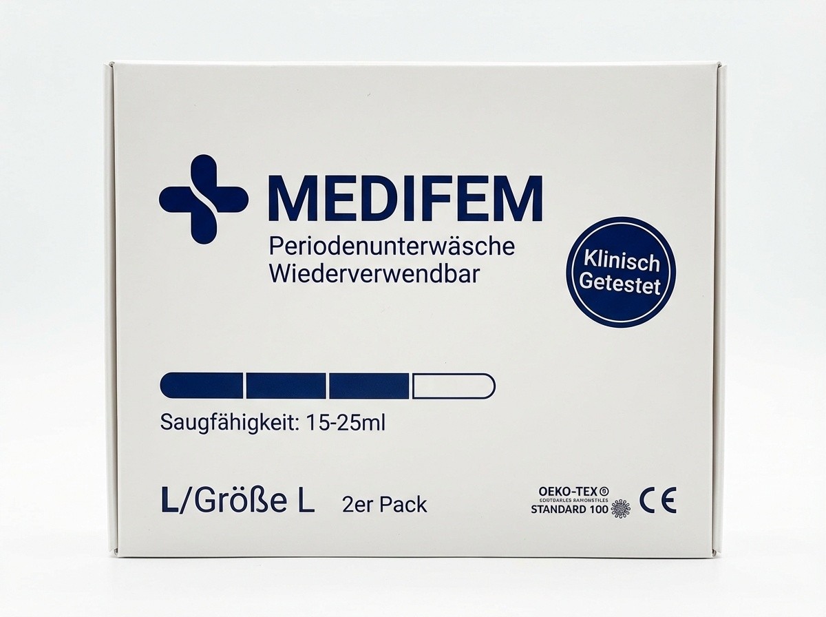 The Clinical Grade Series: Period Panties Packaging Design