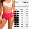 European Plus Size High Waist Shapewear Period Panties Tummy Control