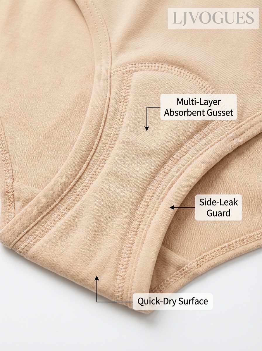 Designed for EU‑focused brands and cross‑border sellers seeking a clean “protective underwear” claim set with a technical gusset story.